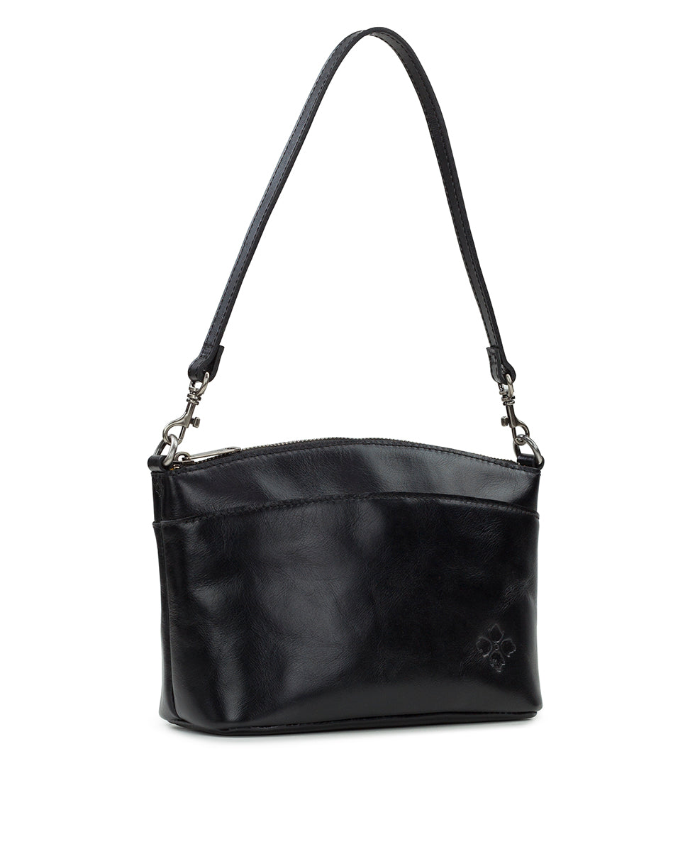 Female - Arlee Crossbody - Vintage Distressed Leather - black - by Patricia Nash - View 3 of 4