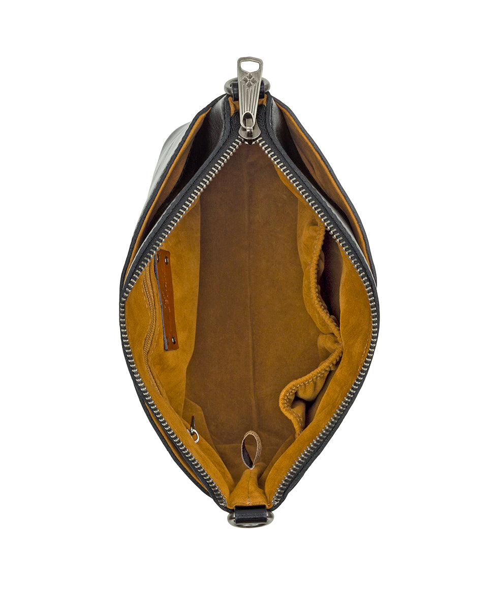 Female - Arlee Crossbody - Vintage Distressed Leather - black - by Patricia Nash - View 4 of 4