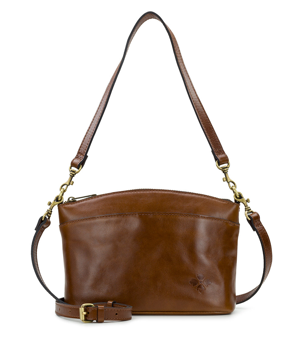 Female - Arlee Crossbody - Vintage Distressed Leather - cognac - by Patricia Nash - View 1 of 4