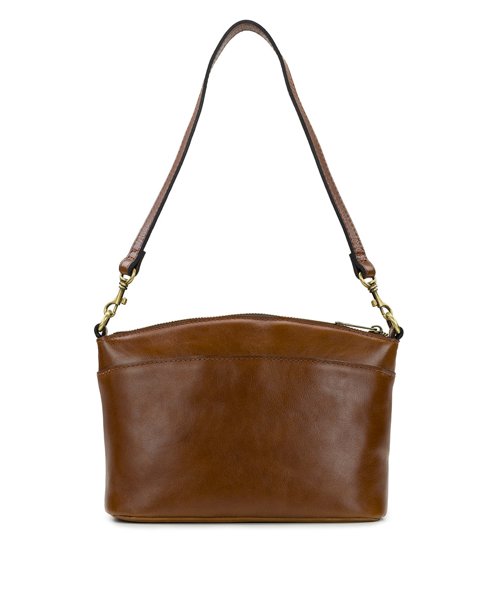 Female - Arlee Crossbody - Vintage Distressed Leather - cognac - by Patricia Nash - View 2 of 4