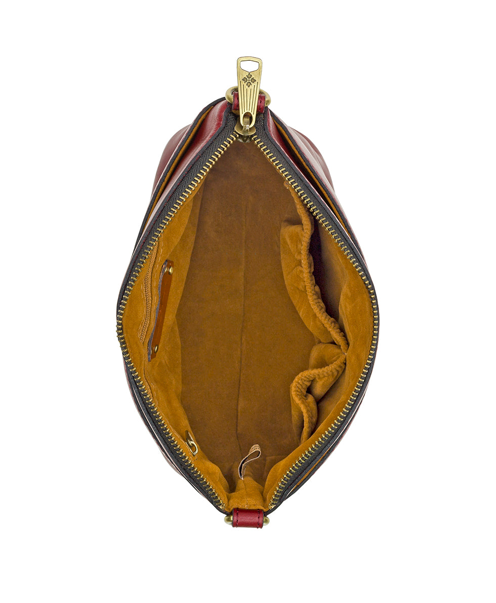 Female - Arlee Crossbody - Vintage Distressed Leather - mushroom - by Patricia Nash - View 12 of 30