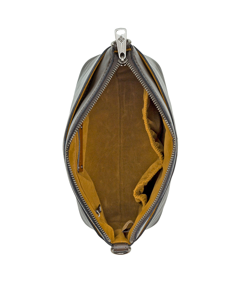 Female - Arlee Crossbody - Vintage Distressed Leather - mushroom - by Patricia Nash - View 4 of 4