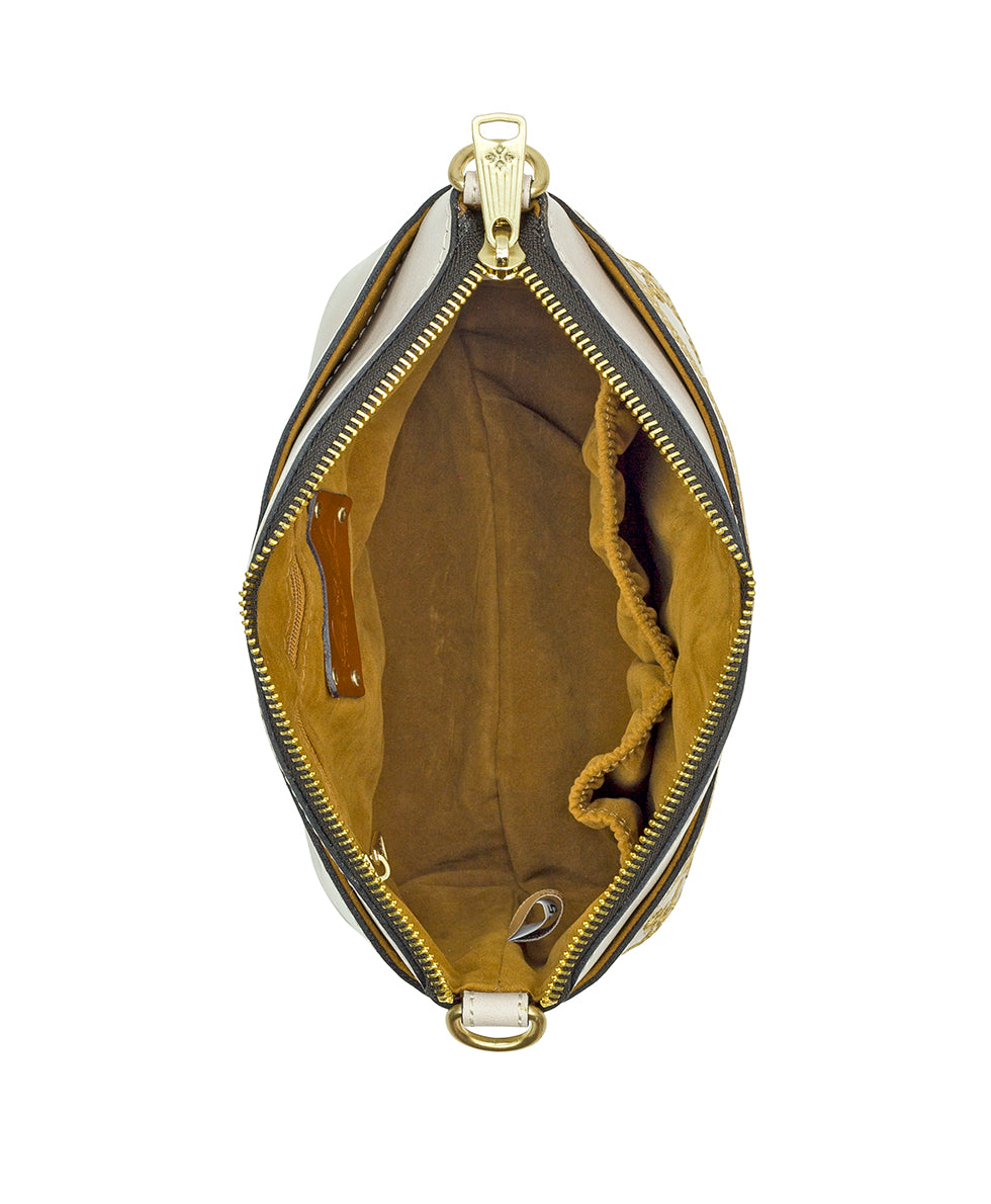 Female - Arlee Crossbody - Greek Mirror Embroidery - chalk white - by Patricia Nash - View 4 of 4