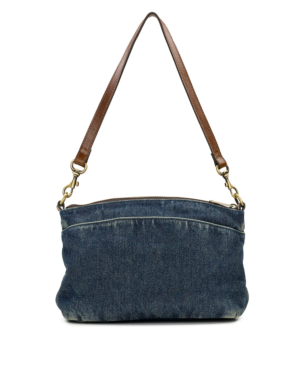 Female - Arlee Crossbody - Washed Woven Denim - denim - by Patricia Nash - View 2 of 4