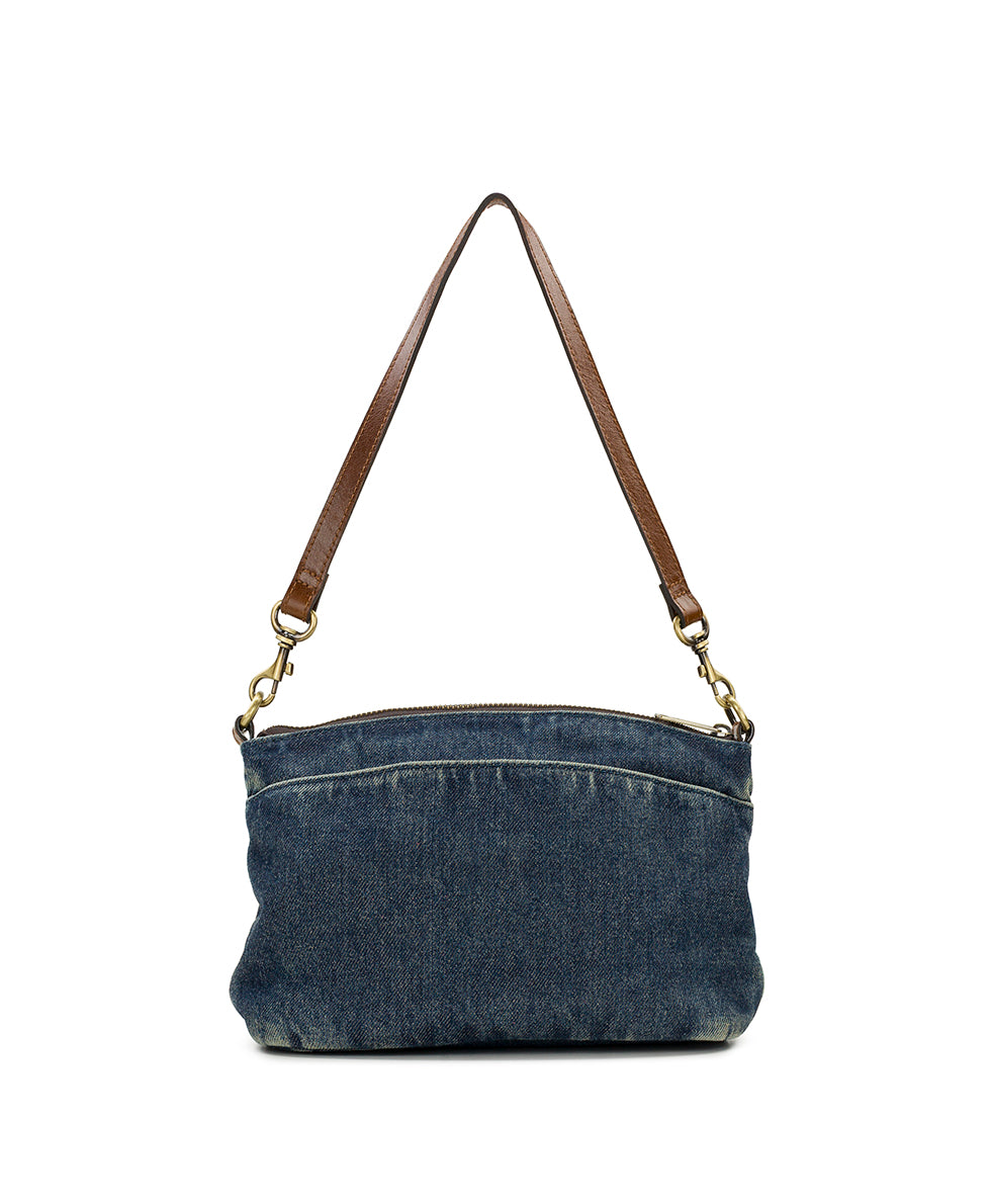 Female - Arlee Crossbody - Washed Woven Denim - denim - by Patricia Nash - View 2 of 4