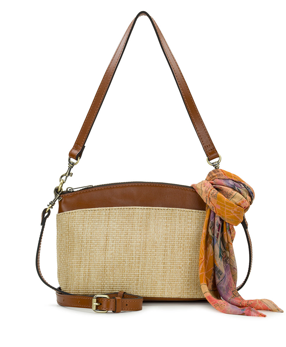 Female - Arlee Crossbody with Scarf - European Natural Fine Weave - natural - by Patricia Nash - View 1 of 5