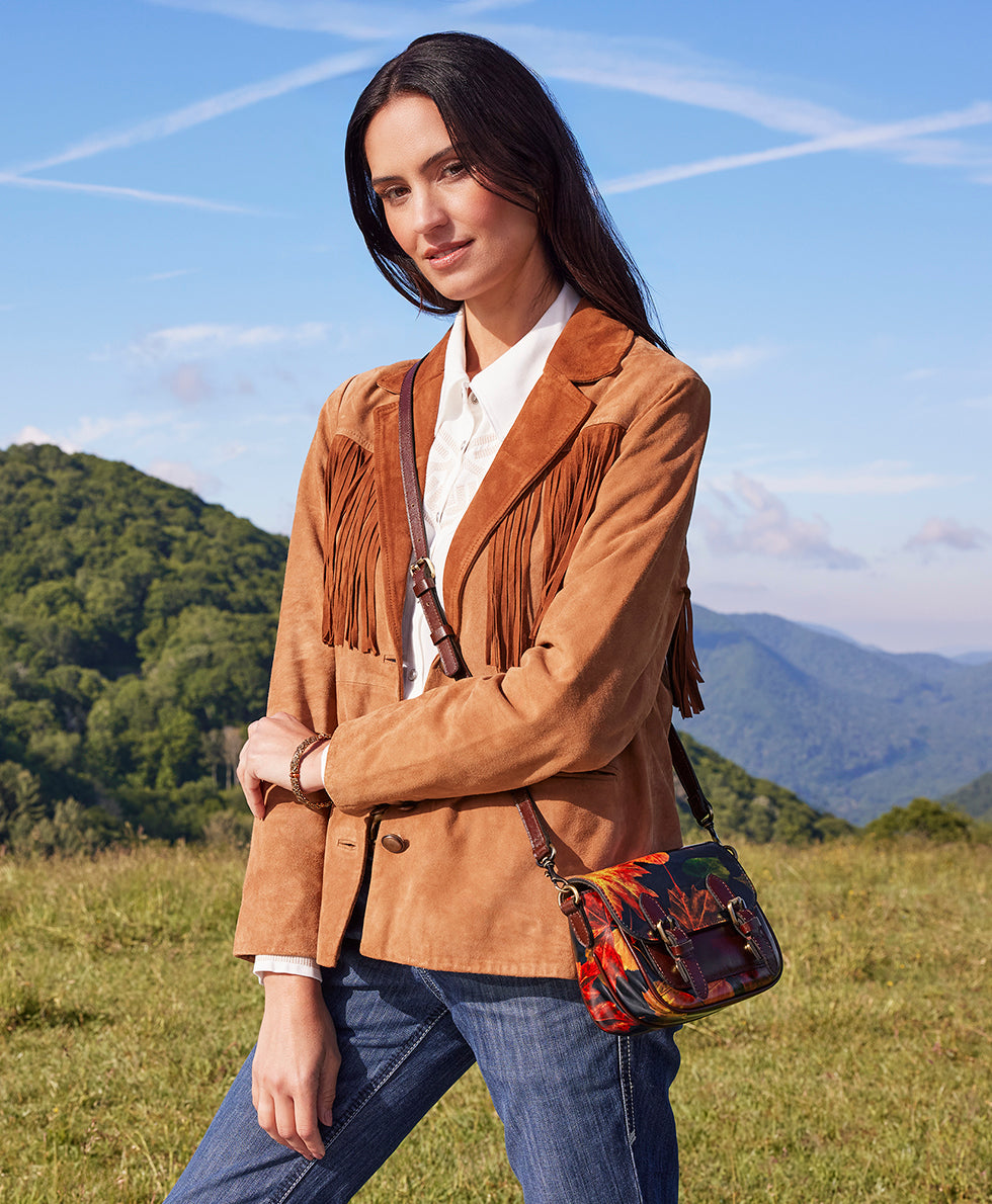 Female - Alder Flap Crossbody - Maple Leaves - maple leaves - by Patricia Nash - View 5 of 5