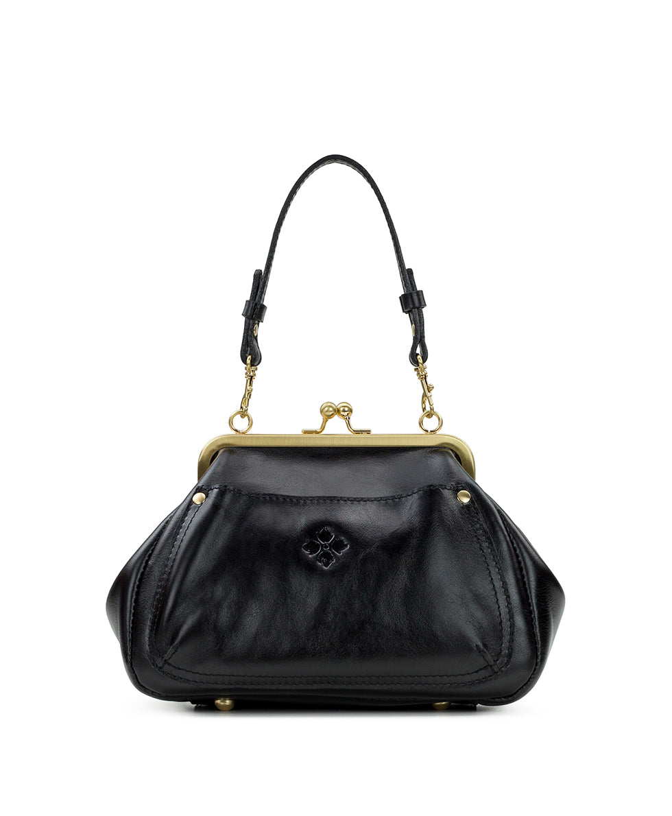 Female - Annie Frame Bag - Velvet Jacquard - black - by Patricia Nash - View 2 of 4