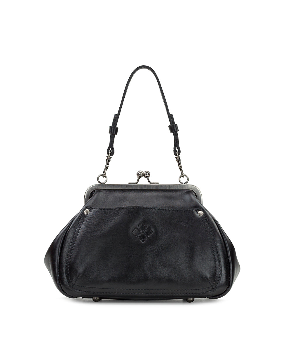 Female - Annie Frame Bag - Metallic Starburst Velvet - black - by Patricia Nash - View 2 of 4
