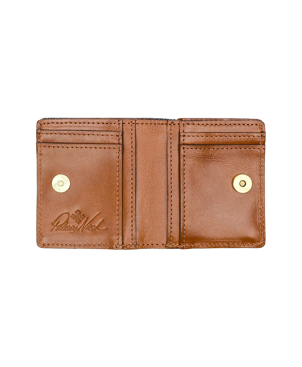 Female - Eliza Wallet - Denim Western Rose - denim - by Patricia Nash - View 3 of 4