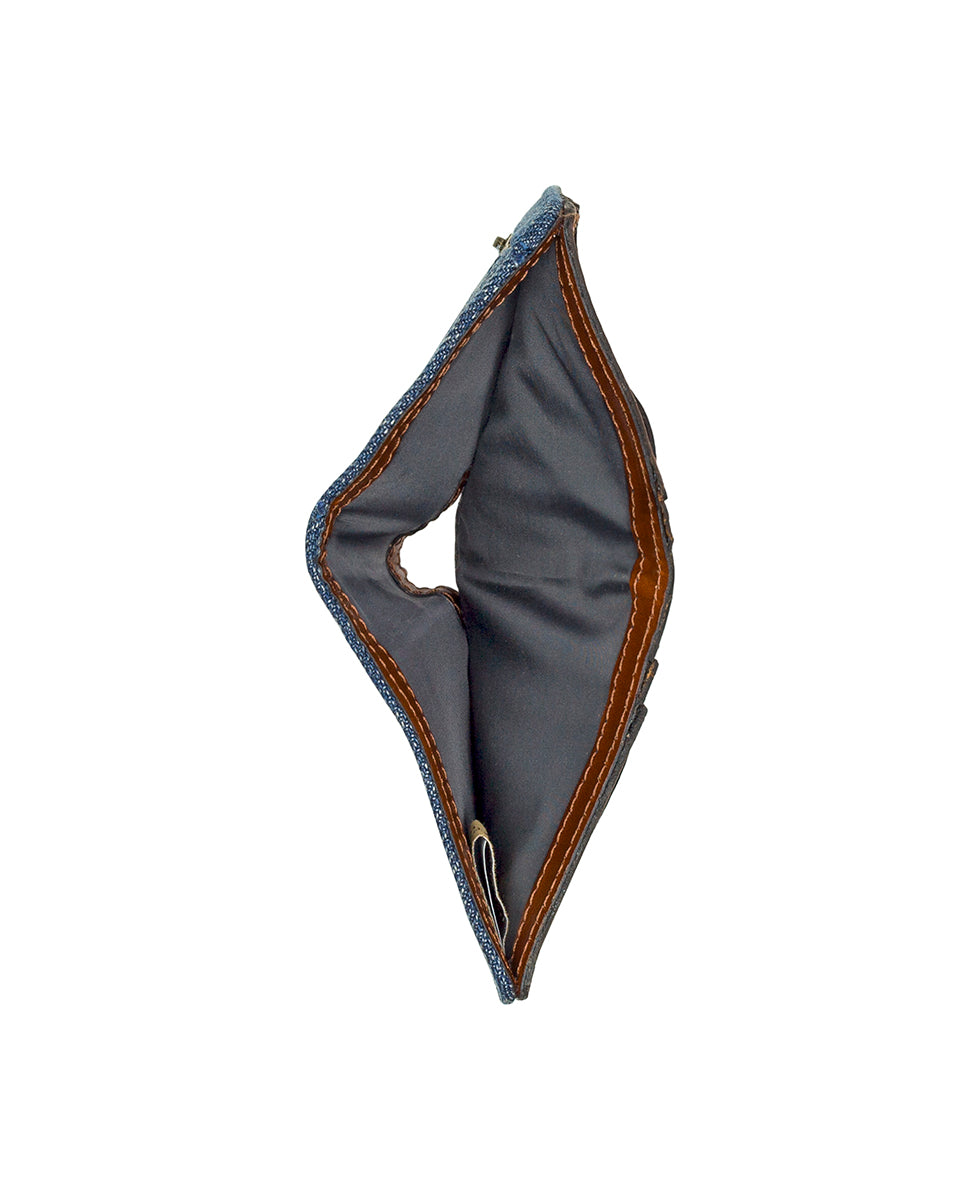 Female - Eliza Wallet - Denim Western Rose - denim - by Patricia Nash - View 4 of 4