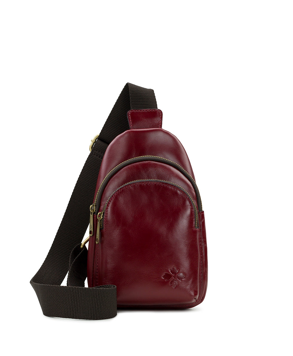 Female - Louetta Sling Crossbody - Vintage Distressed Leather - mushroom - by Patricia Nash - View 15 of 44