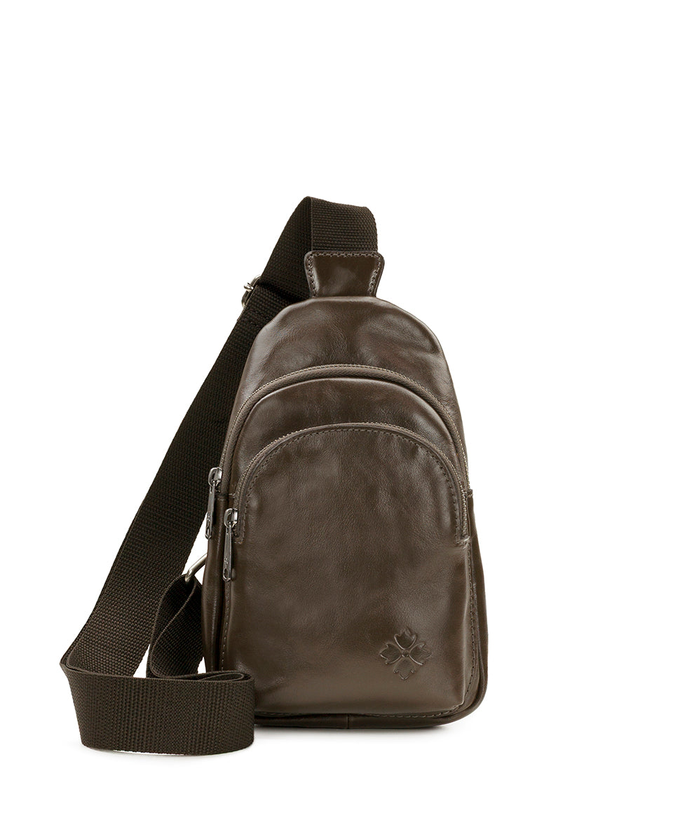 Female - Louetta Sling Crossbody - Vintage Distressed Leather - mushroom - by Patricia Nash - View 1 of 6