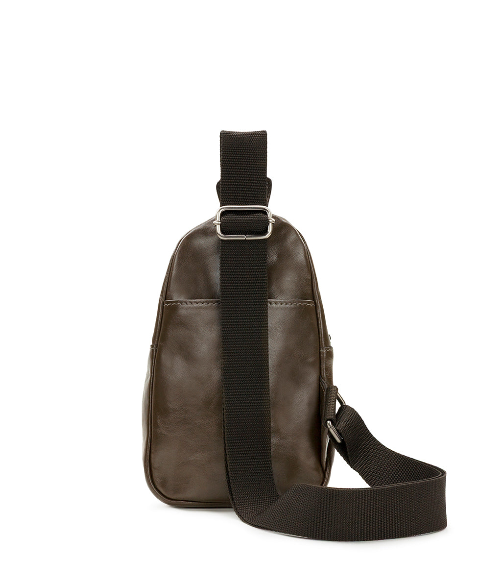 Female - Louetta Sling Crossbody - Vintage Distressed Leather - mushroom - by Patricia Nash - View 2 of 6