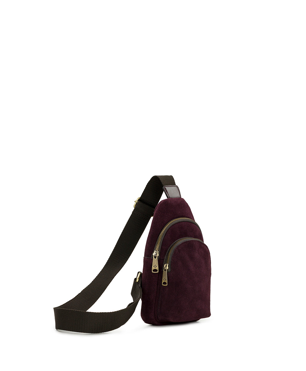 Female - Louetta Sling | Suede Leather | Plum - postcards from paris - by Patricia Nash - View 3 of 6
