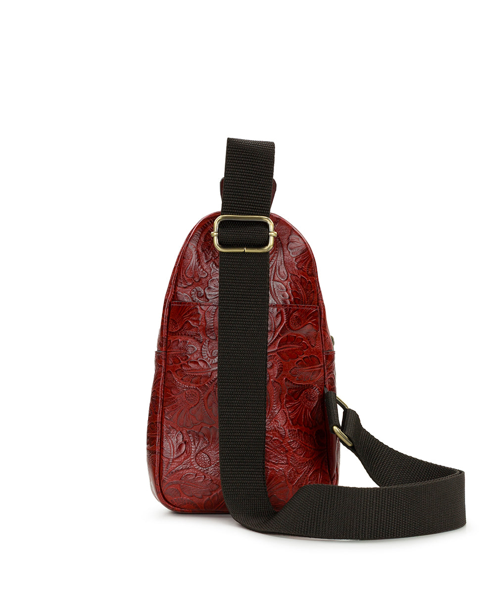 Female - Louetta Sling | Brazilian Supple Tooled | Red - red - by Patricia Nash - View 2 of 6