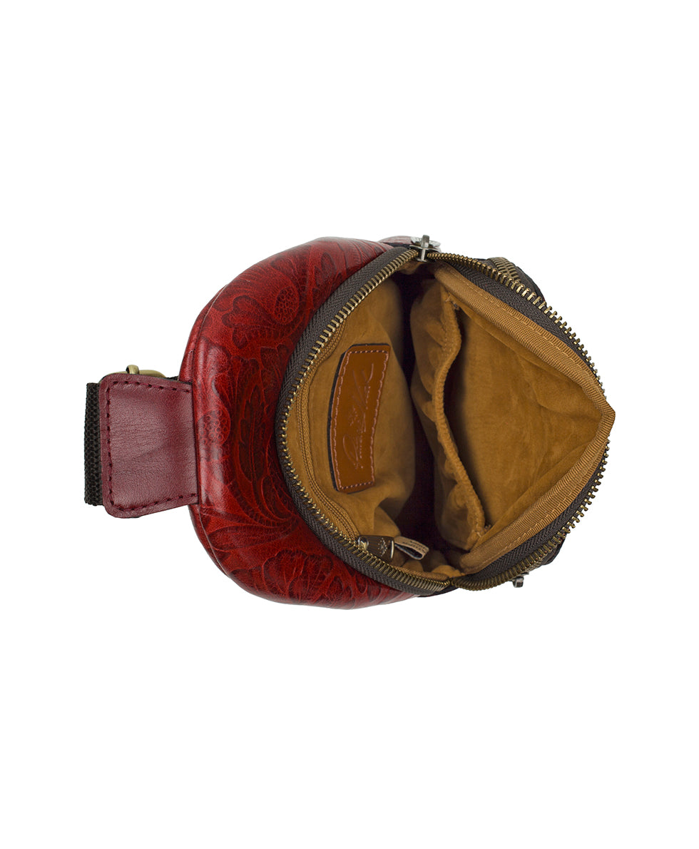 Female - Louetta Sling | Brazilian Supple Tooled | Red - red - by Patricia Nash - View 4 of 6