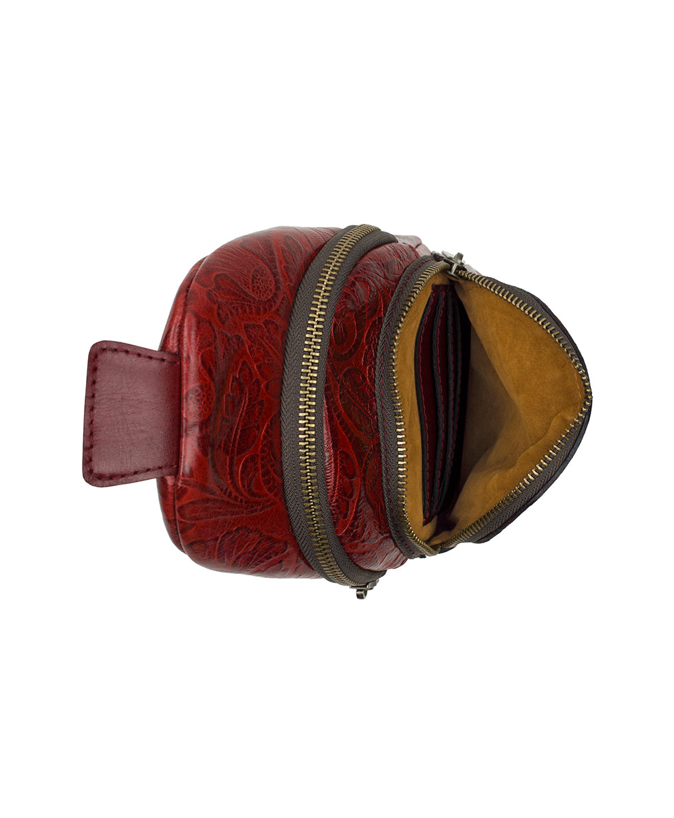 Female - Louetta Sling | Brazilian Supple Tooled | Red - red - by Patricia Nash - View 5 of 6