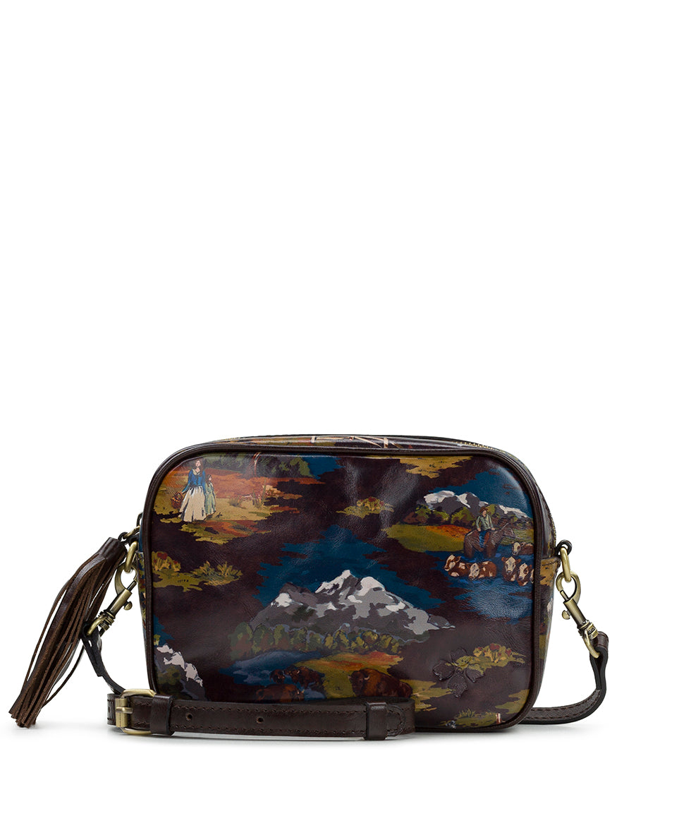 Female - Josie Crossbody - Montana Prairie Skies - chocolate - by Patricia Nash - View 1 of 5