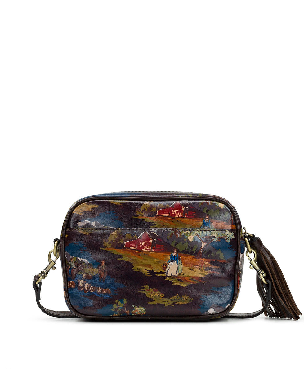 Female - Josie Crossbody - Montana Prairie Skies - chocolate - by Patricia Nash - View 2 of 5