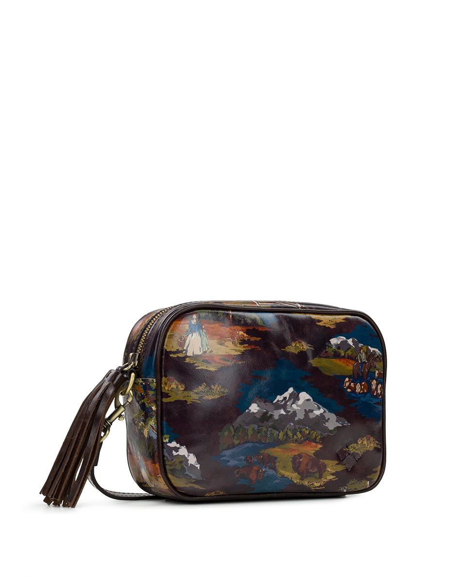 Female - Josie Crossbody - Montana Prairie Skies - chocolate - by Patricia Nash - View 3 of 5