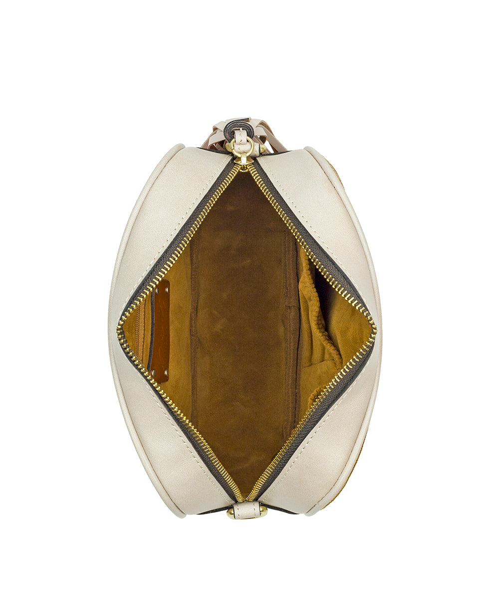 Female - Josie Crossbody - Greek Mirror Embroidery - chalk white - by Patricia Nash - View 4 of 4