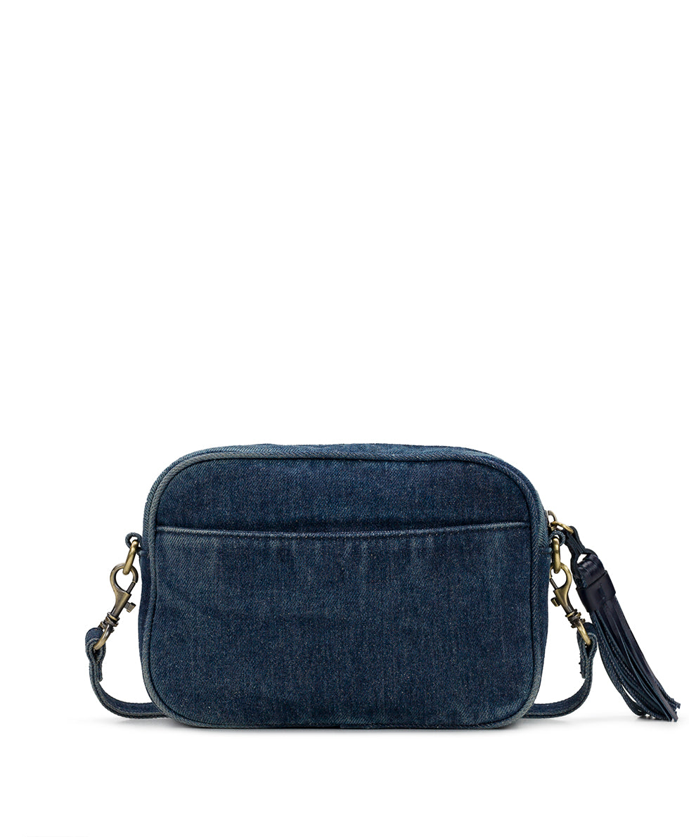 Female - Josie Crossbody - Washed Woven Denim - denim - by Patricia Nash - View 2 of 5