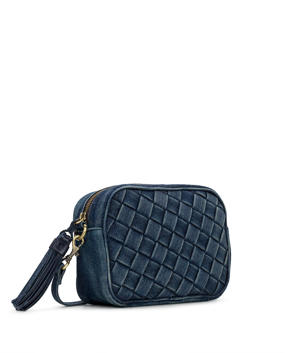 Female - Josie Crossbody - Washed Woven Denim - denim - by Patricia Nash - View 3 of 5