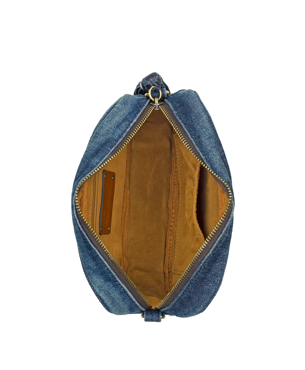 Female - Josie Crossbody - Washed Woven Denim - denim - by Patricia Nash - View 5 of 5