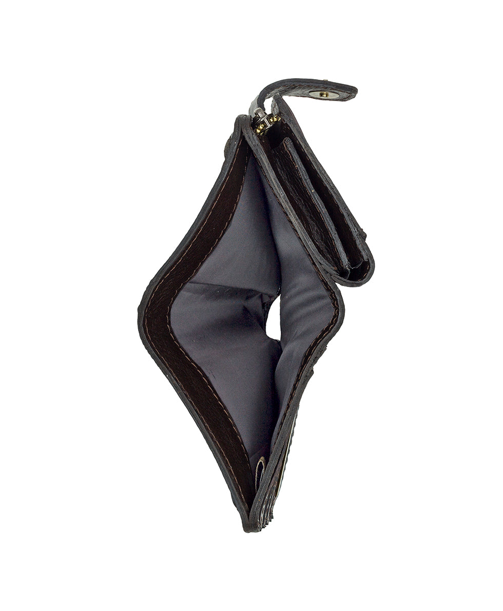 Female - Norma Wallet - Rugged Natural Grain Leather - chocolate - by Patricia Nash - View 5 of 6