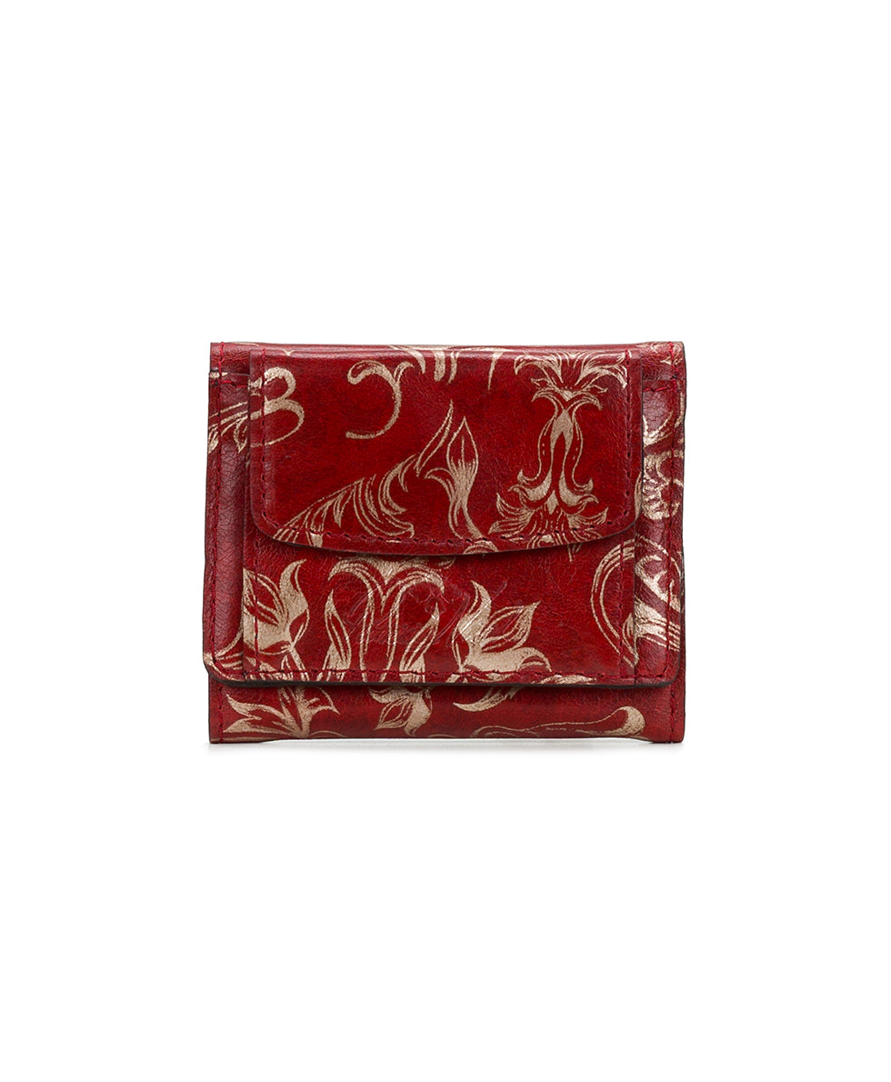 Female - Libby Wallet - Western Wallpaper - ruby red - by Patricia Nash - View 1 of 5