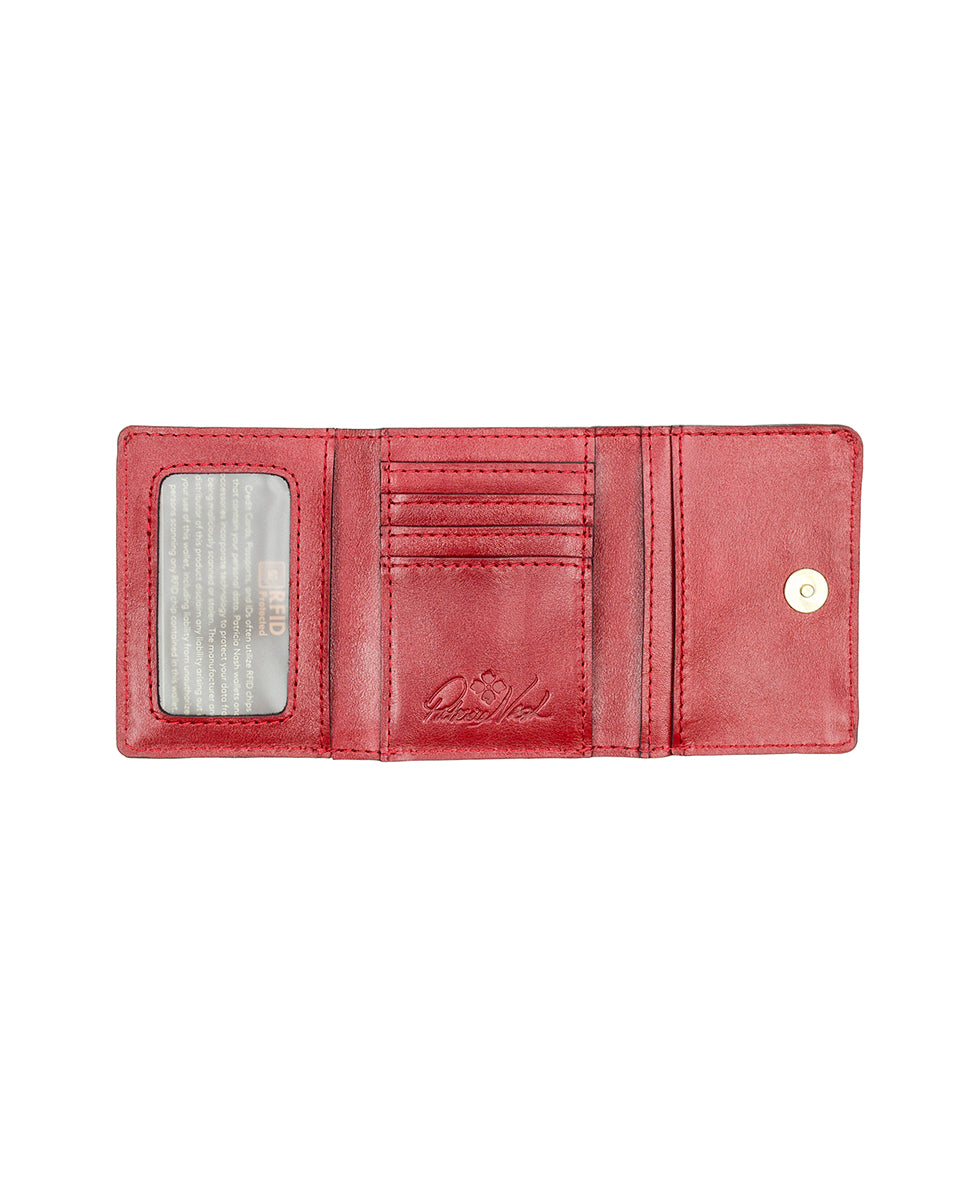 Female - Libby Wallet - Western Wallpaper - ruby red - by Patricia Nash - View 3 of 5