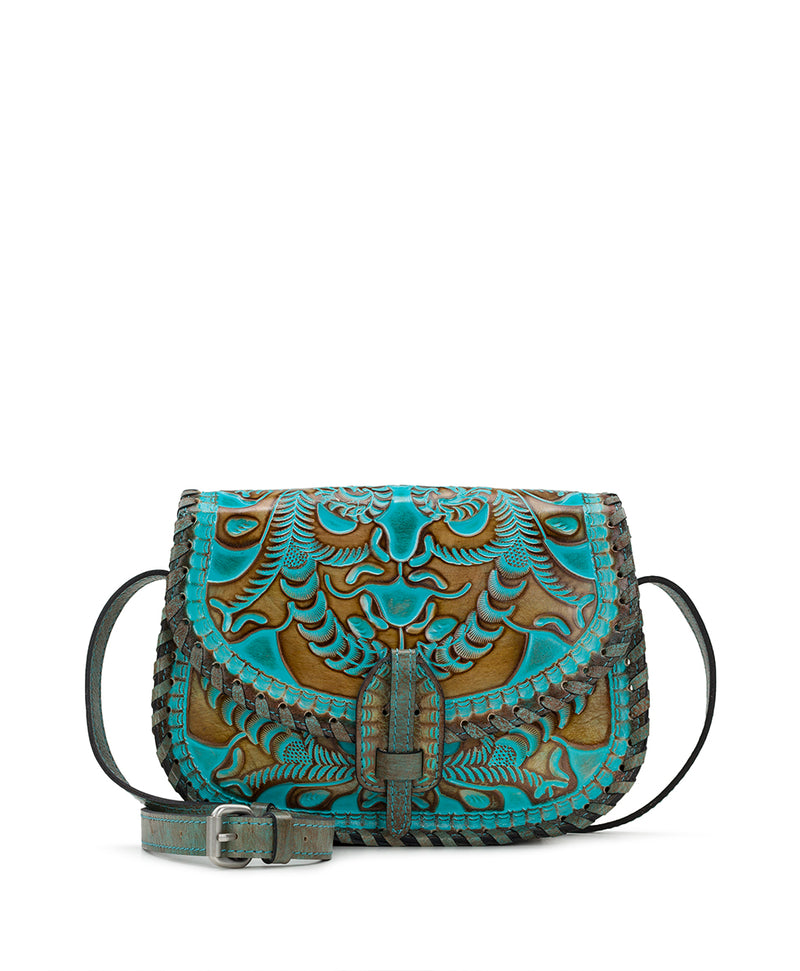 Nardini Saddle Bag - Tooled Turquoise