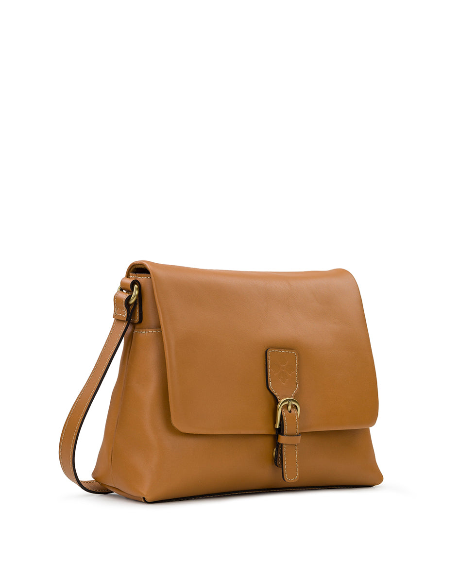Female - Mili Crossbody with Charm - Waxed Veg Tan - hazelnut - by Patricia Nash - View 3 of 6