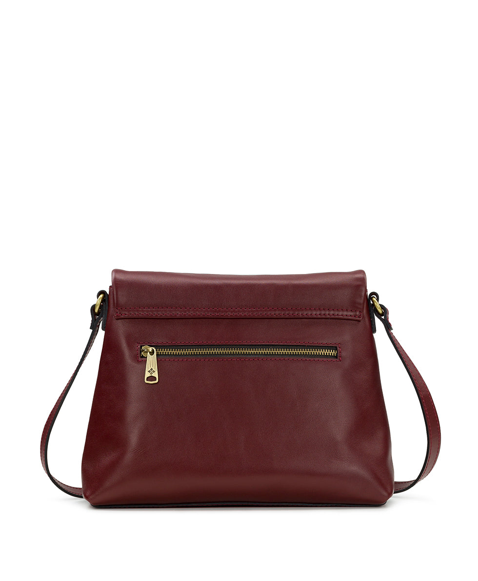 Female - Mili Crossbody - Waxed Leather - maroon - by Patricia Nash - View 2 of 7