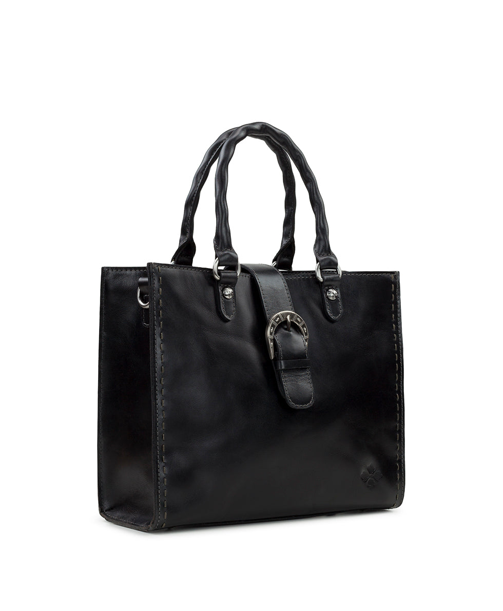 Female - Edith Top Handle Crossbody - Guitar Strap - black - by Patricia Nash - View 3 of 4