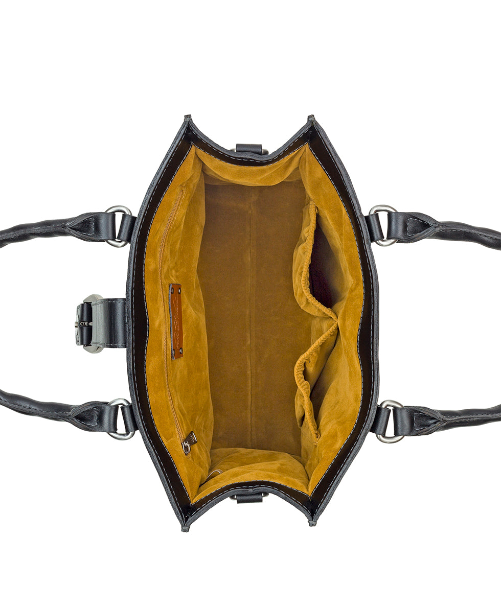 Female - Edith Top Handle Crossbody - Guitar Strap - black - by Patricia Nash - View 4 of 4