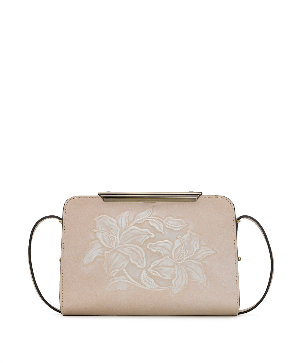 Female - Kanalia Frame Crossbody - Burnished Parisian Floral Tooled - by Patricia Nash - View 1 of 5