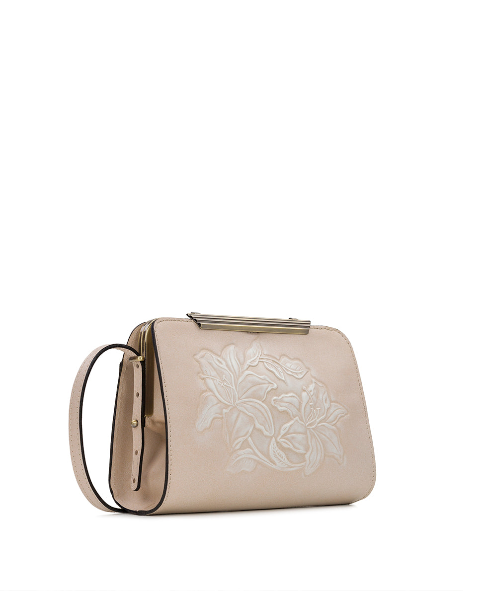 Female - Kanalia Frame Crossbody - Burnished Parisian Floral Tooled - by Patricia Nash - View 3 of 5