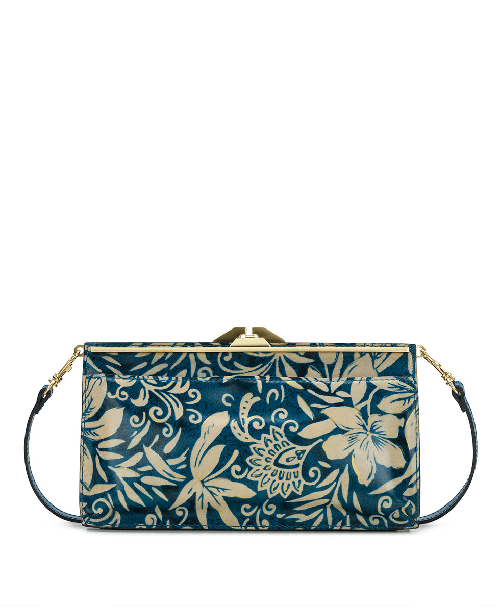 Female - Iris Frame Crossbody - Greek Floral Print - greek floral print - by Patricia Nash - View 2 of 6