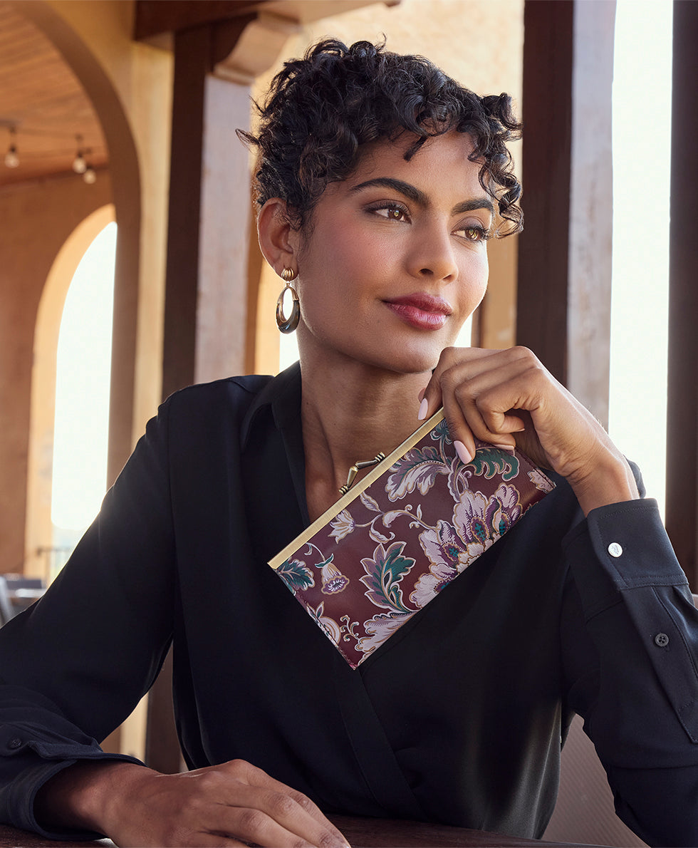 Female - Effie Frame Wallet - European Floral Tapestry - european floral tapestry - by Patricia Nash - View 4 of 4