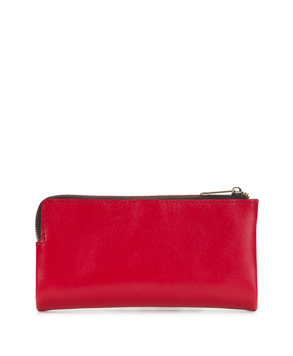 Female - Prassa Wallet - Parisian Floral Tooled - strawberry - by Patricia Nash - View 2 of 4