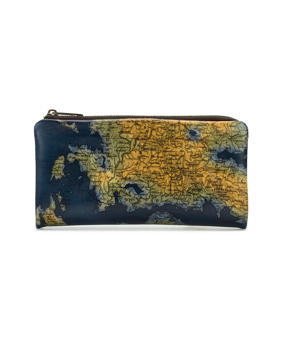 Female - Prassa Wallet  - Greek Map - greek map - by Patricia Nash - View 1 of 4