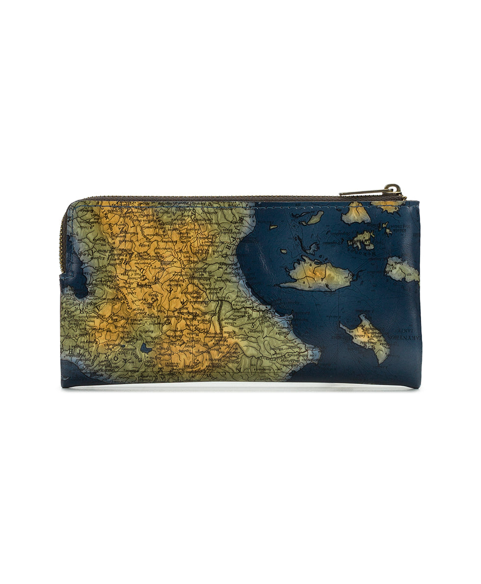 Female - Prassa Wallet  - Greek Map - greek map - by Patricia Nash - View 2 of 4