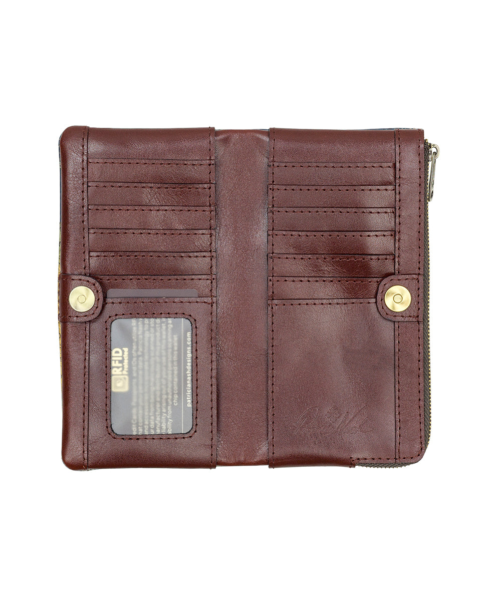 Female - Prassa Wallet  - Greek Map - greek map - by Patricia Nash - View 3 of 4
