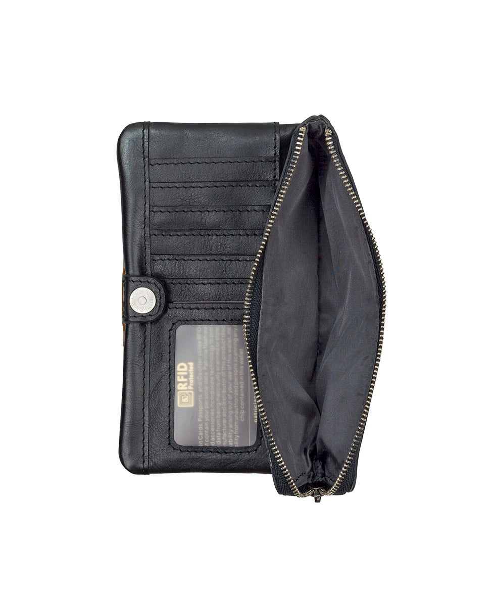 Female - Prassa Wallet - Retro Colorblock - black - by Patricia Nash - View 4 of 4