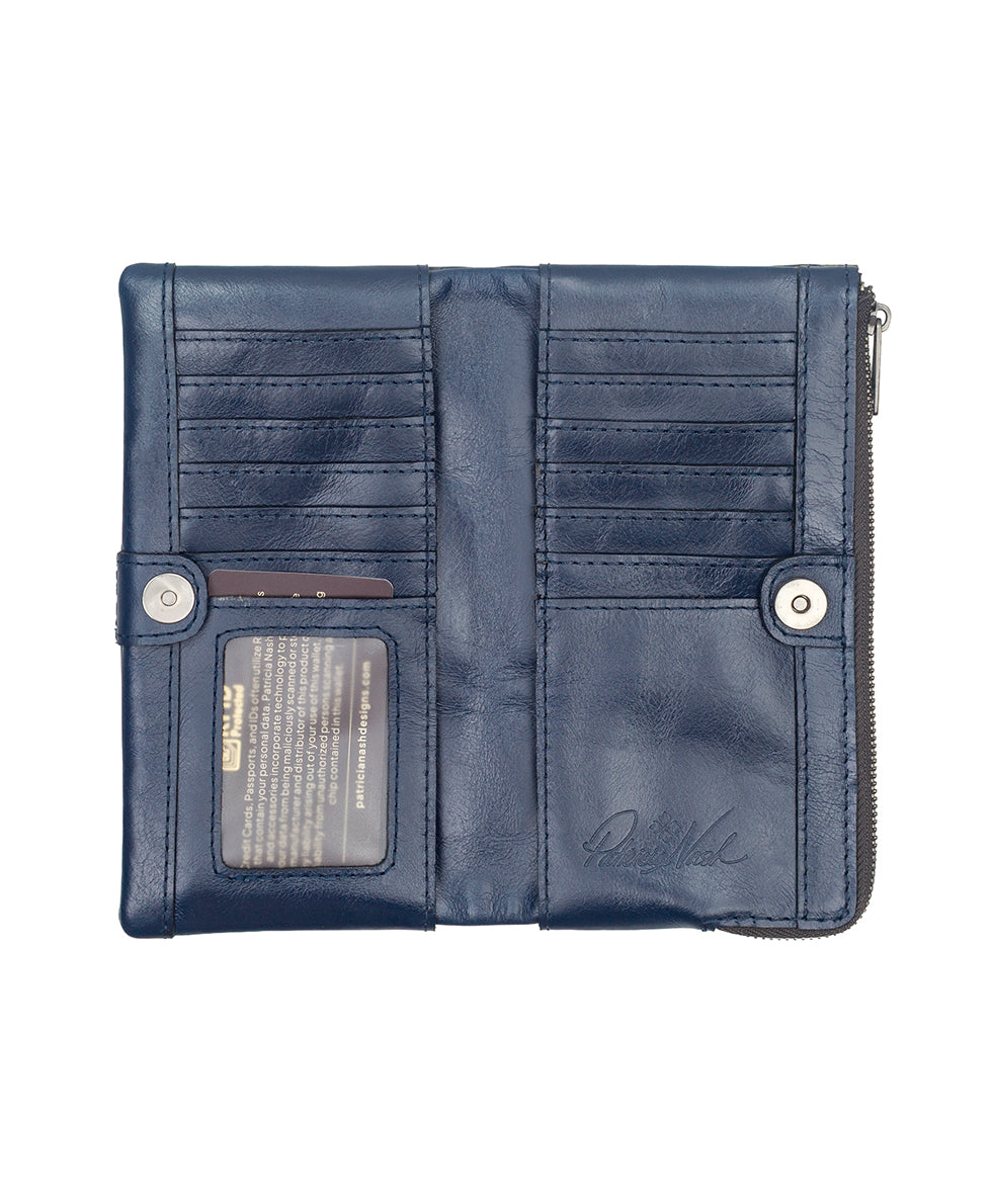 Female - Prassa Wallet - Butterfly Gardens - butterfly gardens - by Patricia Nash - View 3 of 4