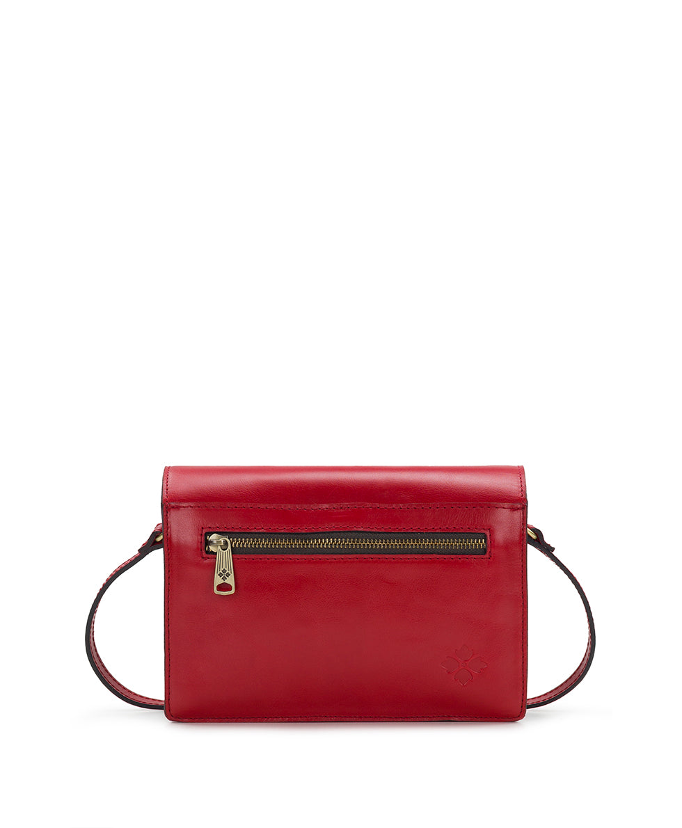 Female - Livana Crossbody - Vintage Distressed Leather - rosewood - by Patricia Nash - View 2 of 4