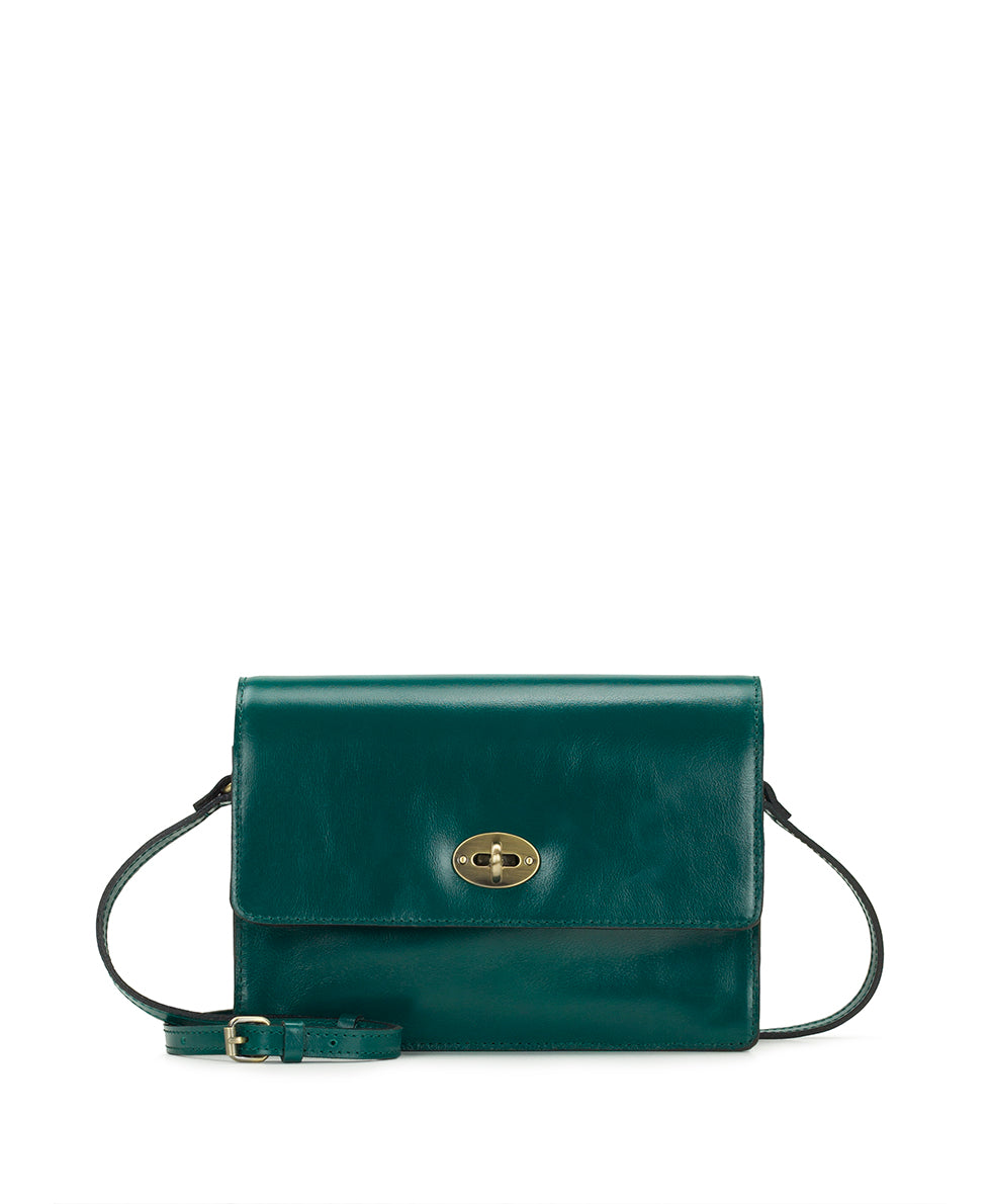Female - Livana Crossbody - Vintage Distressed Leather - spruce - by Patricia Nash - View 1 of 4