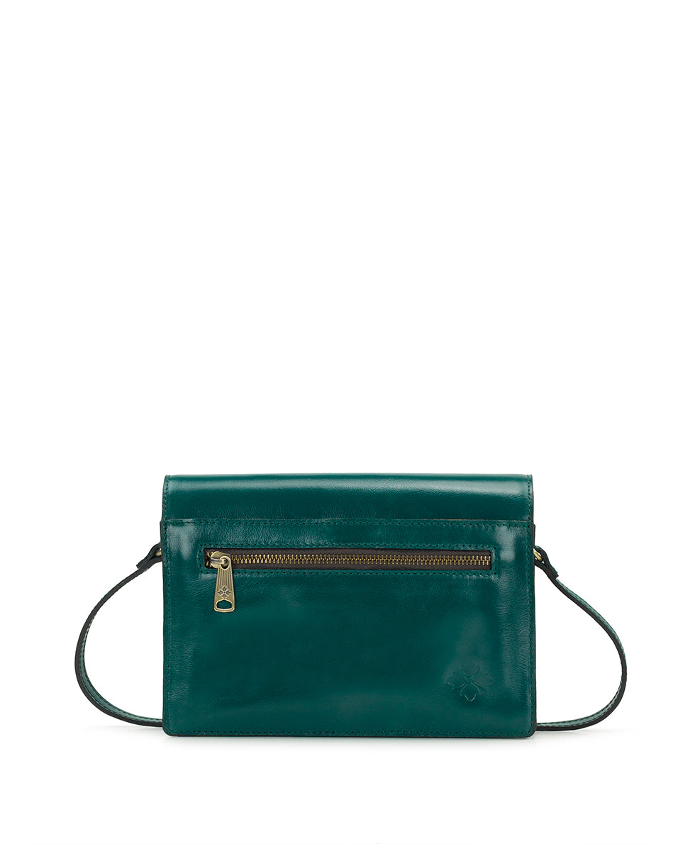 Female - Livana Crossbody - Vintage Distressed Leather - spruce - by Patricia Nash - View 2 of 4